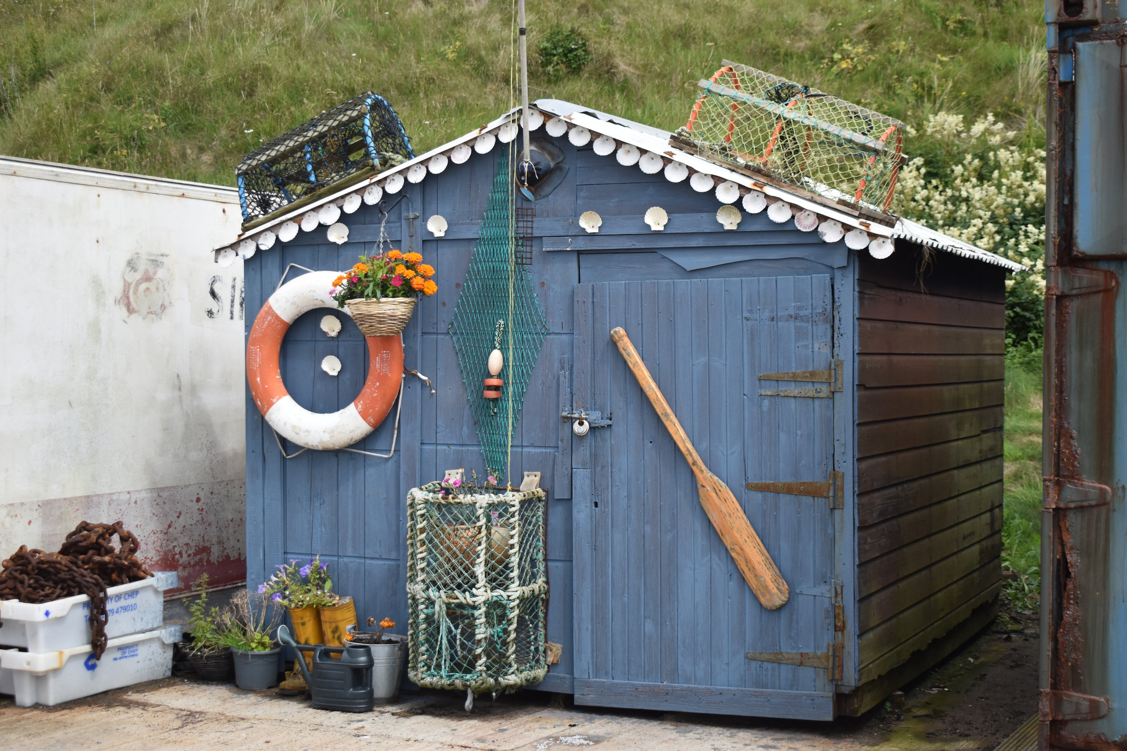 The Blue Shed at Port Erroll